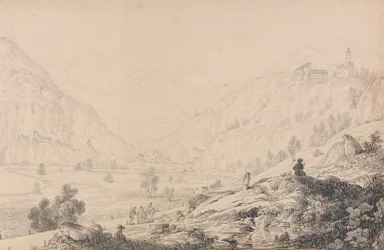 Álbum de 30 vistas no Tirol e na Itália: Castelos de Wafenstein [?], Sprechenstein e Reifenstein a algumas milhas do Brenner, 27 de outubro de 1840