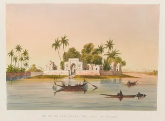 Bukkur の港の上の Hajee Ka Tau