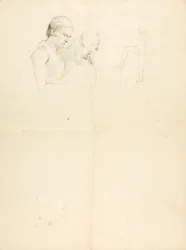 女と犬