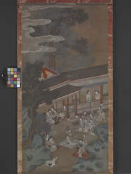 A Revel In The Han Palace》 制作年不詳 （紙にインク、彩色、金彩）