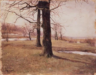 春の風景、1888