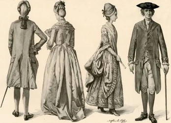 ジョージ3世、1760年から1776年、1903年、1937年の時代の衣服。