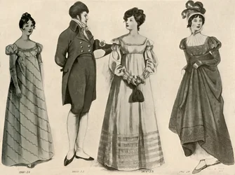 1800-1808、1903、1937年の服。