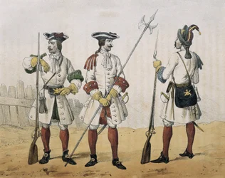 DE SOTTO, Serafin Maria, Earl of Clonard (1793 - 1862).スペイン幼年・少年・騎兵武器組織史。1851 - 1859.スペイン・フィリップ5世治世下の一線歩兵。小銃兵、軍曹、擲弾兵（1707年-1718年）。文献学。スペイン.