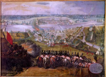 1579年のスペイン人によるマーストリヒト包囲戦 オランダのマーストリヒト（またはマーストリヒト）包囲戦は、八十年戦争（八十二年または八十年）（オランダの反乱）（1568年～1648年）のエピソードのひとつで、北方のプロ