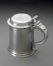 タンカード、c。 1820-1827（ピューター）