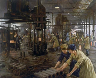 弾薬工場の女性労働者たち、1918年