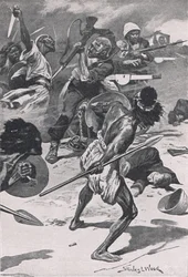 1885年1月17日のアブクレアの戦い1915年の陸と海でのイギリスの戦いのイラスト