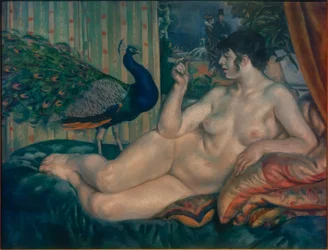 「孔雀と女性」、1912年