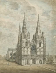 リッチフィールドキャスデラル-ウェストフロント：水彩画、nd [1762-1802]