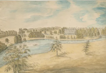 トレンサムホール：水彩画、nd [c 1794]（絵画）