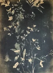 ヴィンテージ風の植物の葉