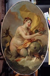 ニンフ（ニンフ）。 ステファノ トレッリ (1712-1784) の絵画。 キャンバスに油彩