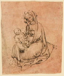 マドンナと子供、c。 144050。