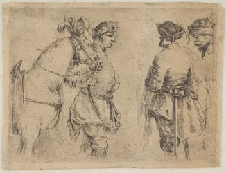 馬を手綱でつなぐポール1662。