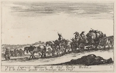 手荷物列車、c。 1641年。