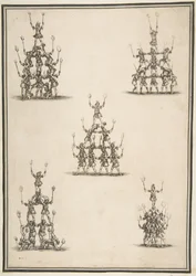 アクロバットの5つのグループ、1652年。