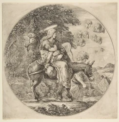 エジプトへの飛行、ラウンド構成、ca。 1662。