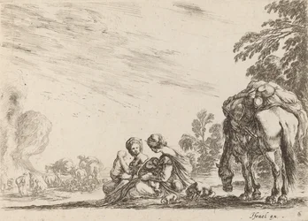 休息中のジプシー、1642年。