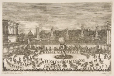 The Celebrating World：Entrance of Cosimo III de Medici、1661。
