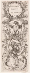 プレート、シリーズ「Ornamenti o grottesche (Ornaments or Grotesques)」から