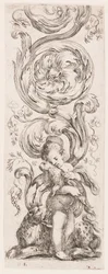 プレート、シリーズ「Ornamenti o grottesche (Ornaments or Grotesques)」から