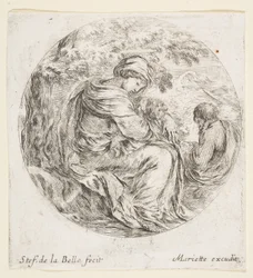エジプトへのフライトで休む1641年。