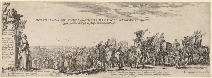 「ポーランド大使閣下のローマ入城」のタイトルページ