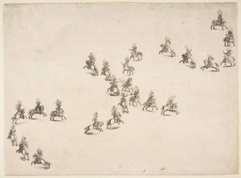 24人のキャバリアがダブルSを組む（1652年