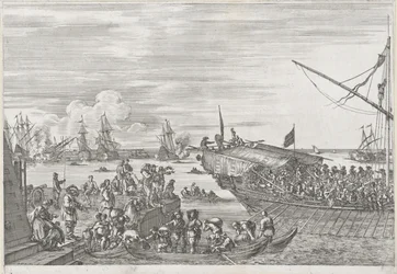 リボルノ港のガレー船からの出発 リヴォルノ港（シリーズ名） Vues de port de Livourne (シリーズタイトル)