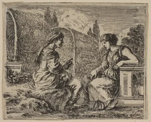 Vertumnus and Pomona、Game of Mythology Jeu de la Mythologie、1644。