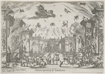 シーン: デ・ヘル 地獄の第五幕（題名） Liberetto ter ere van de bruiloft van Ferdinando II de