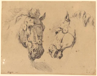 2つの馬の頭