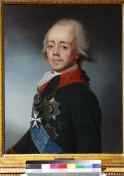 Paul I de Russie - ロシア皇帝ポール1世（1754-1801）の肖像 - Stepan Semyonovich Shchukin（1762-1828）。油彩・キャンバス、1798年以降個人蔵