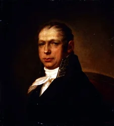 建築家アドリアン・ドミトリーヴィチ・ザハロフ（1761-1811）の肖像 1804年（油彩・キャンバス）