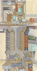 Springs Of Bath, c.2004-2023 （インク、水彩画）
