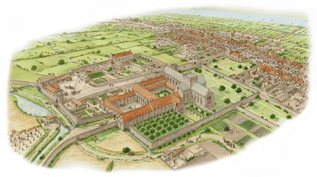 聖トマス修道院、ダブリン、1475-1525年頃（インク、水彩画）