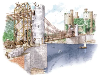 コンウィ橋の建設（コンウィ県