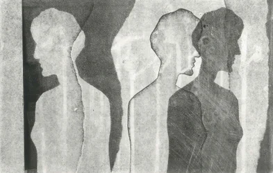Tears I Bled VIII, 2016（モノプリント、紙）