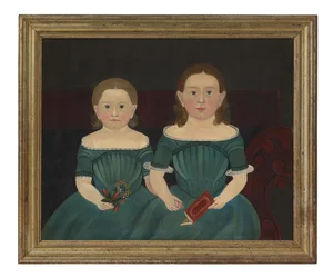 メアリーとエリザベス・ハサウェイ 1849年頃（油彩・キャンバス）