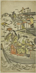 ファンターゲットを掲げる玉虫殿下