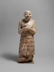 奉納者像、紀元前2600～2350年頃（石材