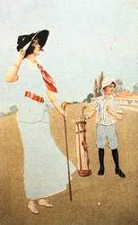 「レディとキャディ」、アメリカ、1913