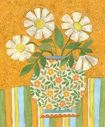 陽気なデイジーの静物画