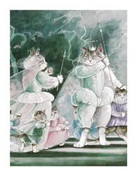 イラストは『Shakespeare Cats』より：ポスターブック（2016年出版）
