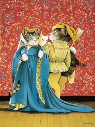 イラストは『Shakespeare Cats』より：ポスターブック（2016年出版）