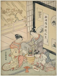 もみじを炙って日本酒を炙る