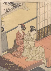 夕刻時計の鐘 時計の番所 「八座八景座」より 1766年。