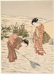 浅瀬での釣り