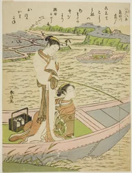 『風流江戸八景』より 隅田川の落雁